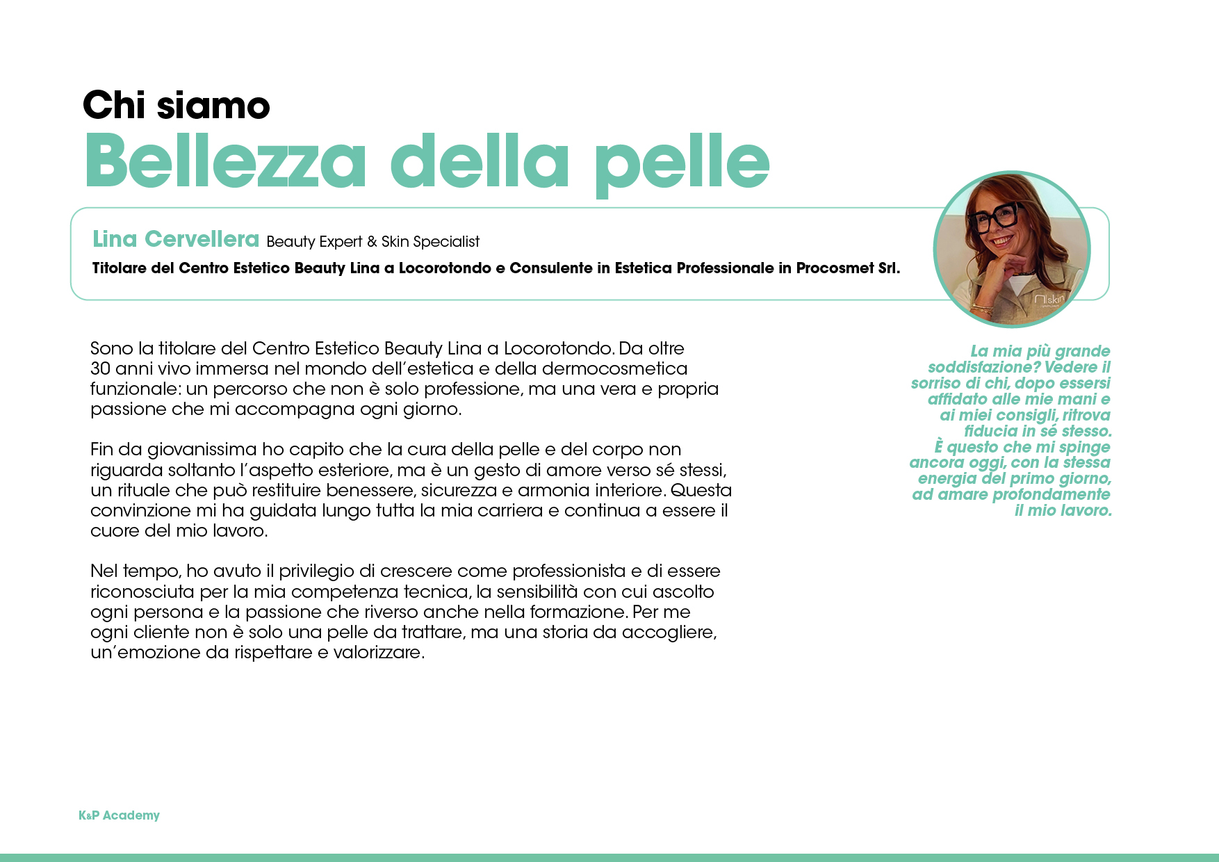 LINA CERVELLERA Beauty Expert